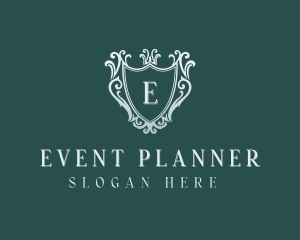 Elegant Event Shield logo design