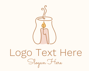 Wax - Scented Candle Maker logo design