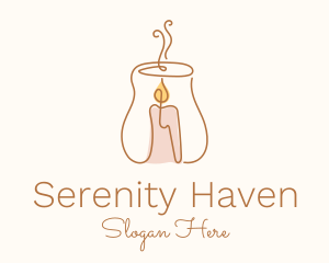 Rest - Scented Candle Maker logo design