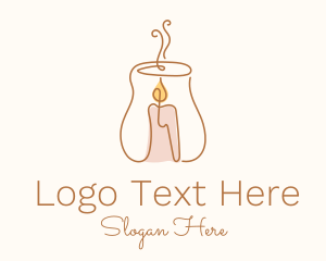 Relax - Scented Candle Maker logo design