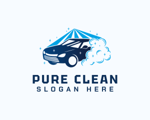 Carwash Cleaning Business logo design