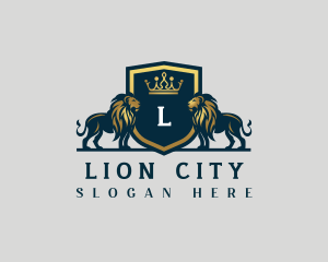 Lion Crown Royalty logo design