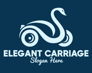 Swan Automobile Ride logo design