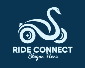 Swan Automobile Ride logo design