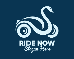 Swan Automobile Ride logo design