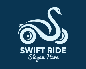 Swan Automobile Ride logo design