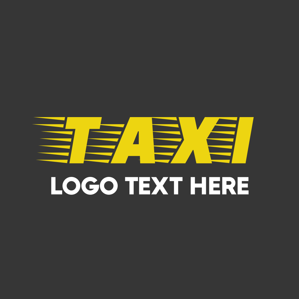 Taxi Cab Font Text Logo | BrandCrowd Logo Maker