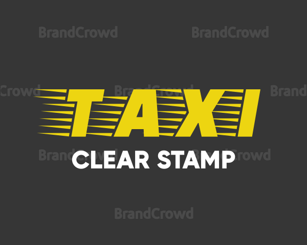 Taxi Cab Font Text Logo