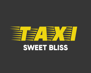 Taxi Cab Font Text Logo