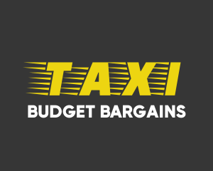 Cheap - Taxi Cab Font Text logo design