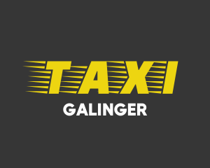 Limousine - Taxi Cab Font Text logo design