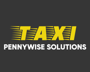 Budget - Taxi Cab Font Text logo design