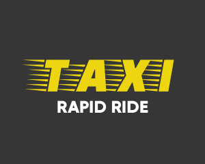 Cab - Taxi Cab Font Text logo design