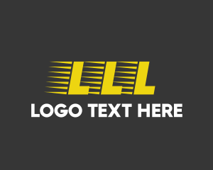 Transfer - Fast Font Text logo design