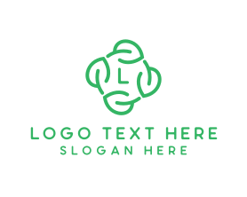 Leaf Circle Lettermark