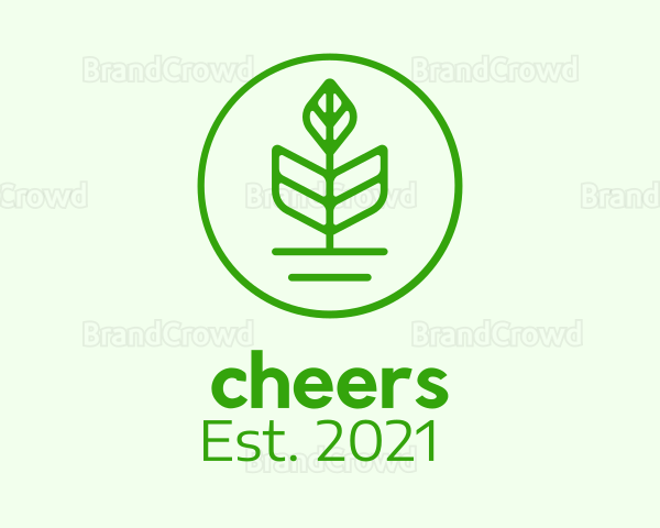 Green Circle Plant Logo