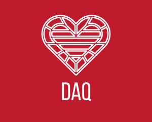 Intricate Valentine Heart Logo