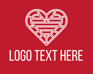 Confession - Intricate Valentine Heart logo design