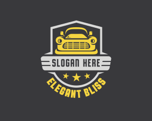 Road Trip - Retro Truck Shield logo design