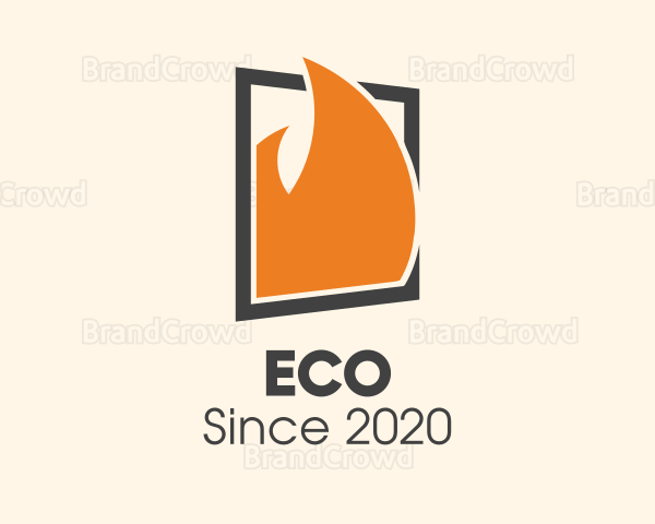 Burning Fire Window Logo