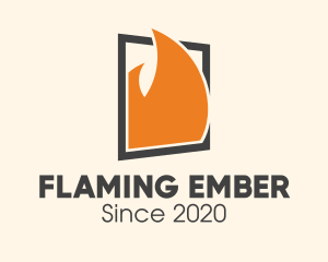 Burning - Burning Fire Window logo design