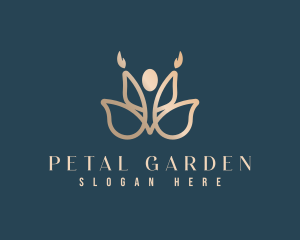 Petal - Yoga Lotus Petal logo design