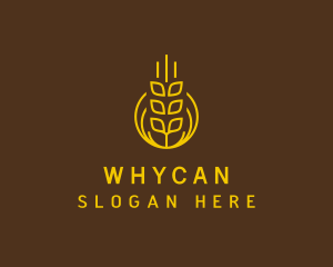 Wheat Grain Farm Logo