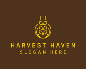 Wheat Grain Farm logo design