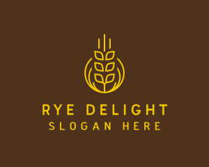 Rye - Wheat Grain Farm logo design