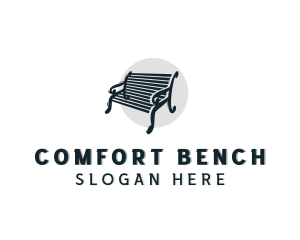 Bench - Garden Bench Furniture logo design