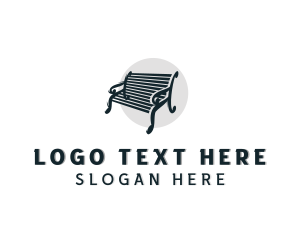 Interior Design - Garden Bench Furniture logo design