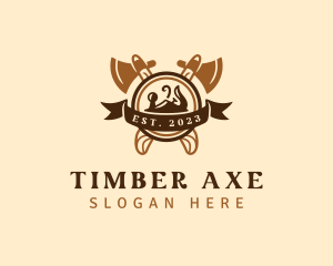 Wood Planer Carpentry logo design