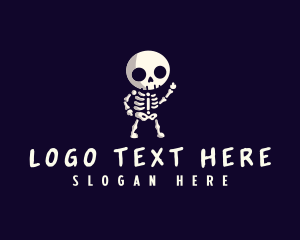 Offensive - Profanity Rude Skeleton logo design