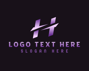 Tech Brand Letter H logo design