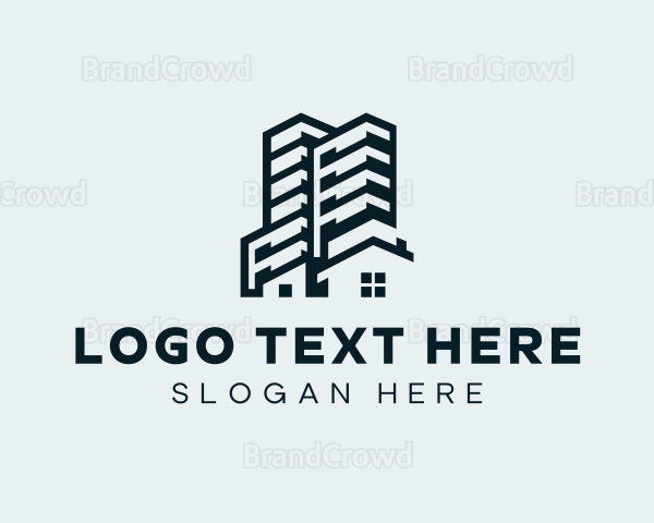 Hotel Building Property Logo