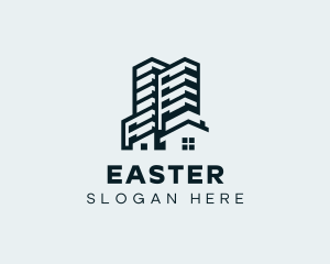 Hotel Building Property Logo