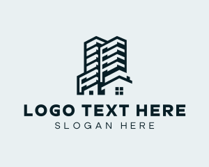 Office Space - Hotel Building Property logo design