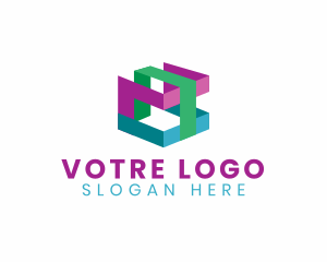 Accountant - Modern Business Cube Company logo design