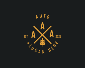 Signage - Rustic Leaf Camping logo design