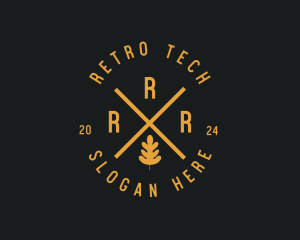 Rustic Leaf Camping logo design