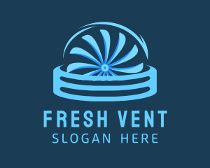 Vent - Cooling Exhaust Fan logo design