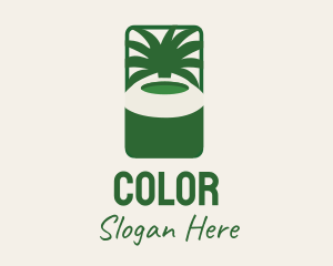 Tropical - Coconut Fruit Tree logo design