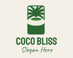 Coconut Fruit Tree logo design