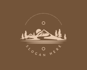 Hipster - Rural Mountain View logo design