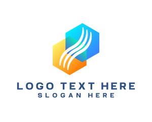 Abstract - HVAC Cooling Heating logo design