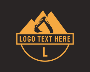 Excavation - Orange Mountain Excavation logo design