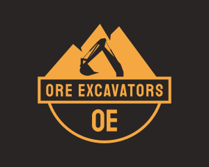 Orange Mountain Excavation logo design