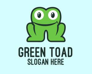 Toad - Green Dental Tooth Frog logo design