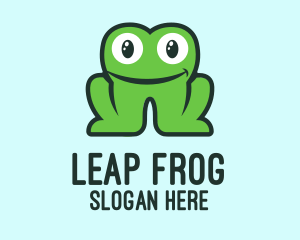 Green Dental Tooth Frog logo design