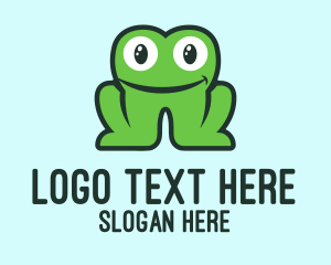 Toad - Green Dental Tooth Frog logo design